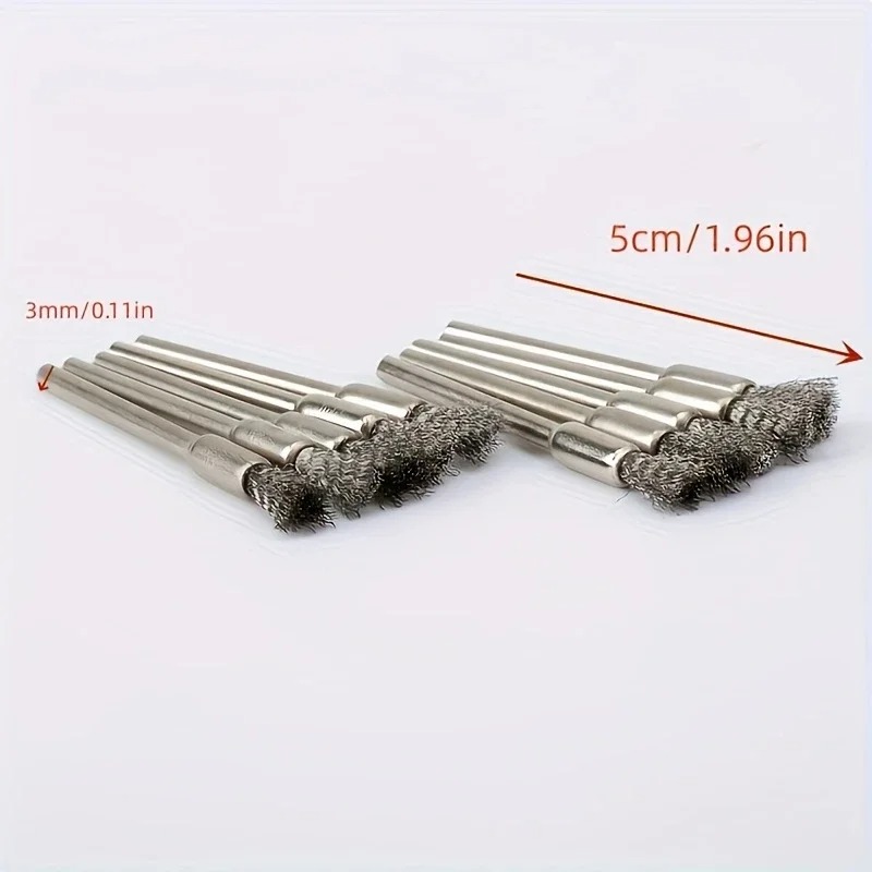 Woodworking Man - 3,17 mm Saplı 10 Adet Paslanmaz