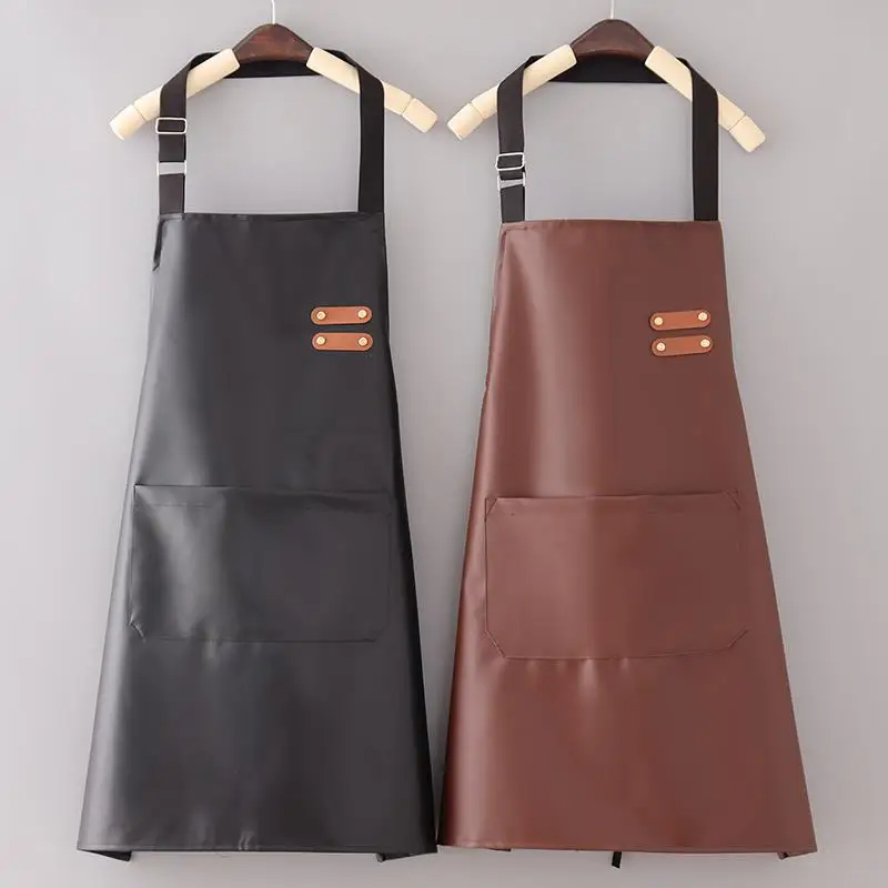 Woodworking Apron - PU deri su geçirmez ve yağa