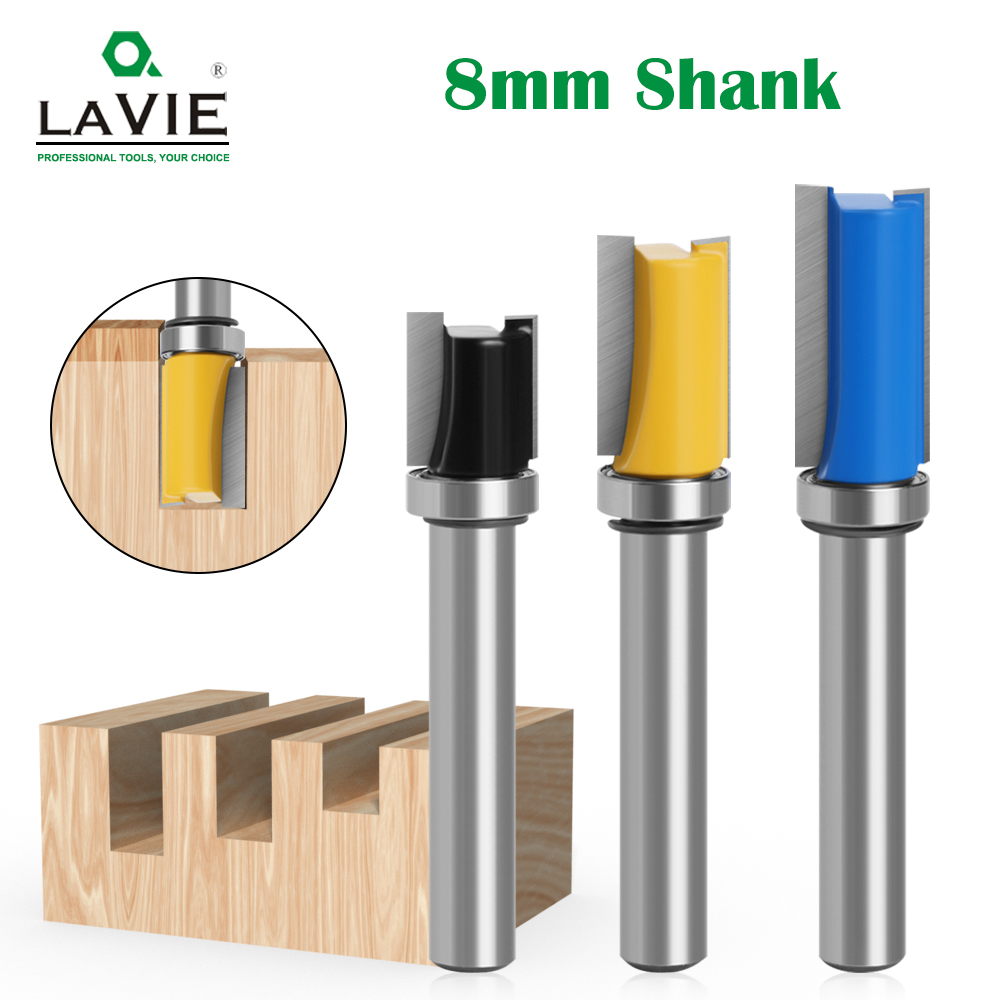 Woodworking Nc - 1 adet 8mm Shank Gömme Trim