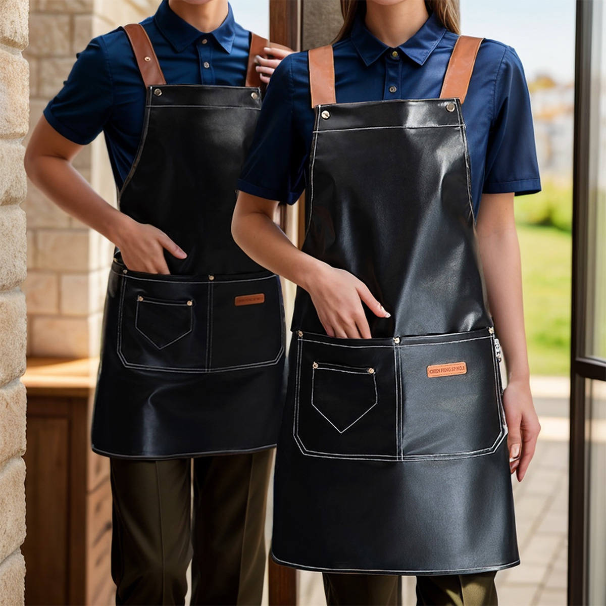 Woodworking Apron - 1 Parça Ayarlanabilir PU Suni Deri