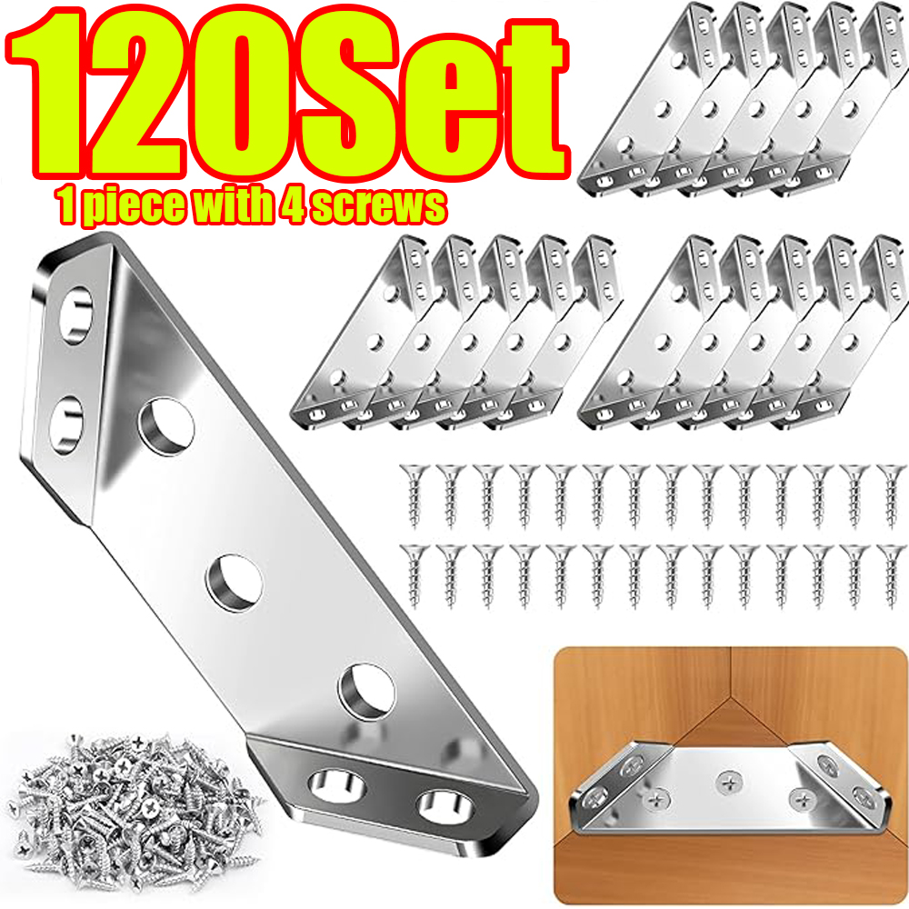 Cabinet Scraper Set - 1-120Set Mobilya Köşe Konektörü Paslanmaz Çelik
