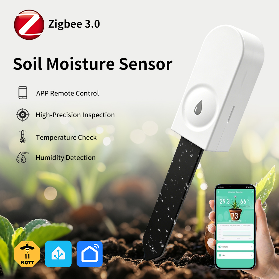 Woodworking App - Tuya Zigbee3.0 Toprak Nem Sensörü Sıcaklık