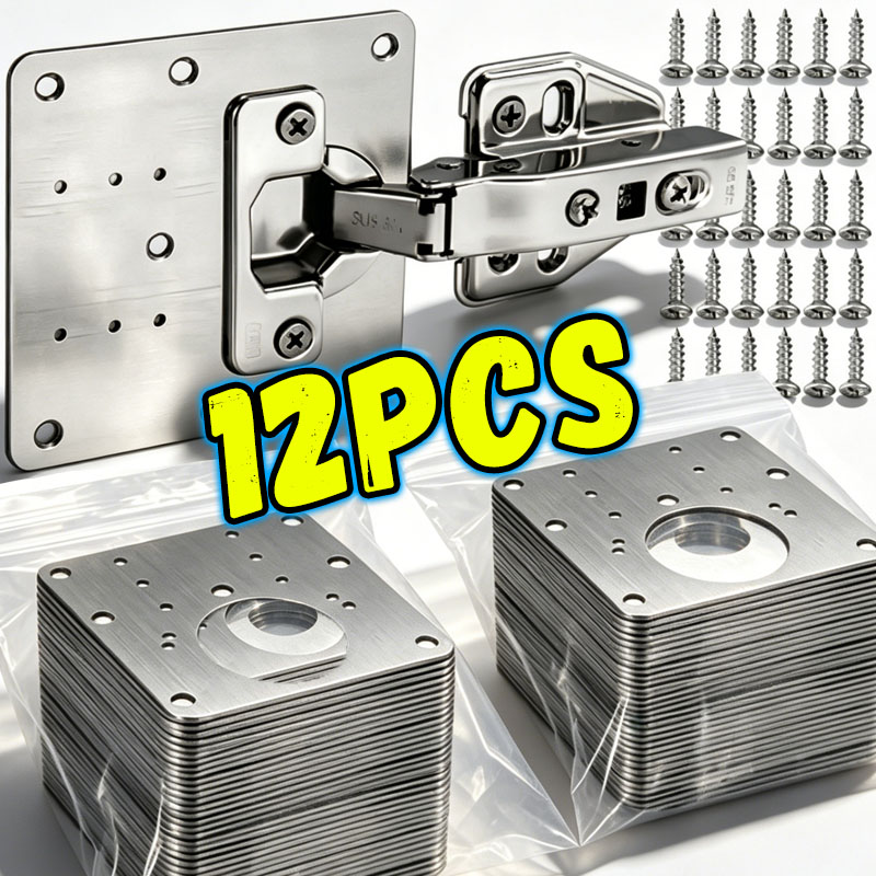 Cabinet Scraper Set - Dolap Kapı Menteşe Tamir Plakası Kiti