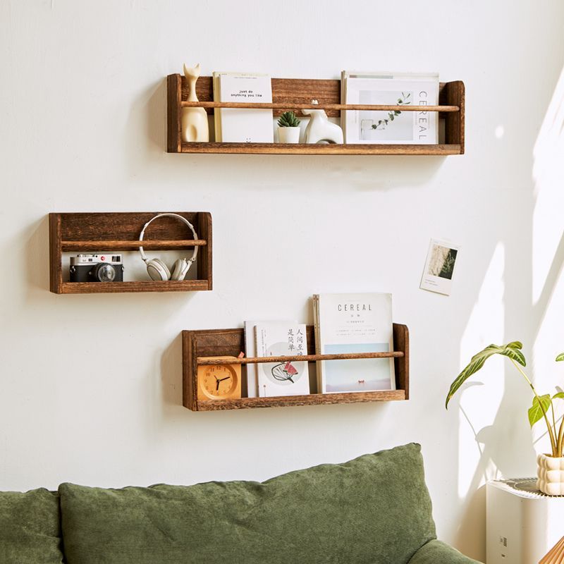 Woodworking Magazine - Masif Ahşap Duvara Monte Dergi Rafı