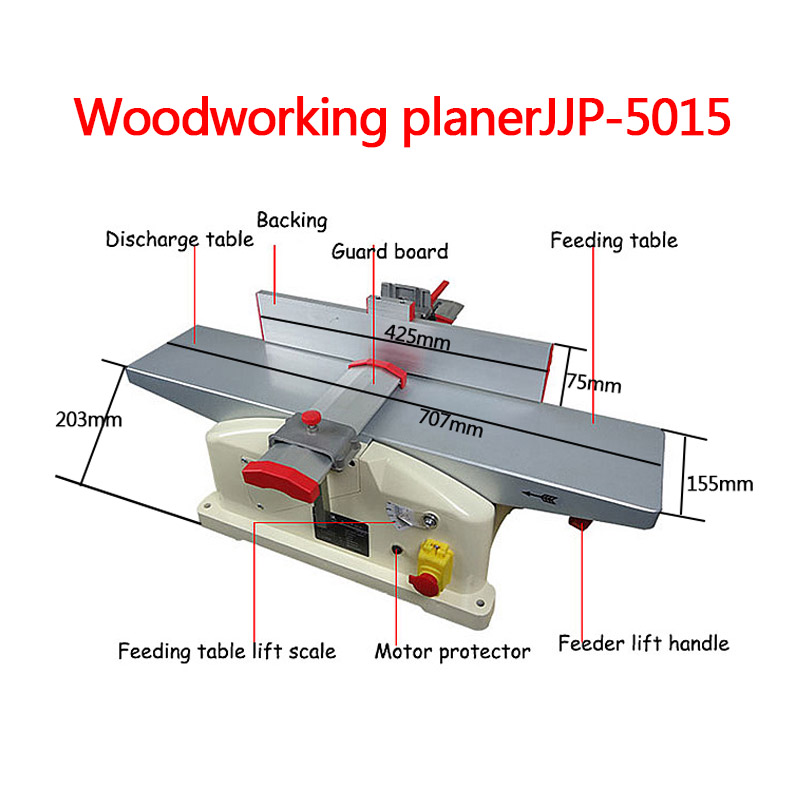 Woodworking Thicknesser - Alüminyum Tezgahlar, Büyük Güçlü Hafif Ev