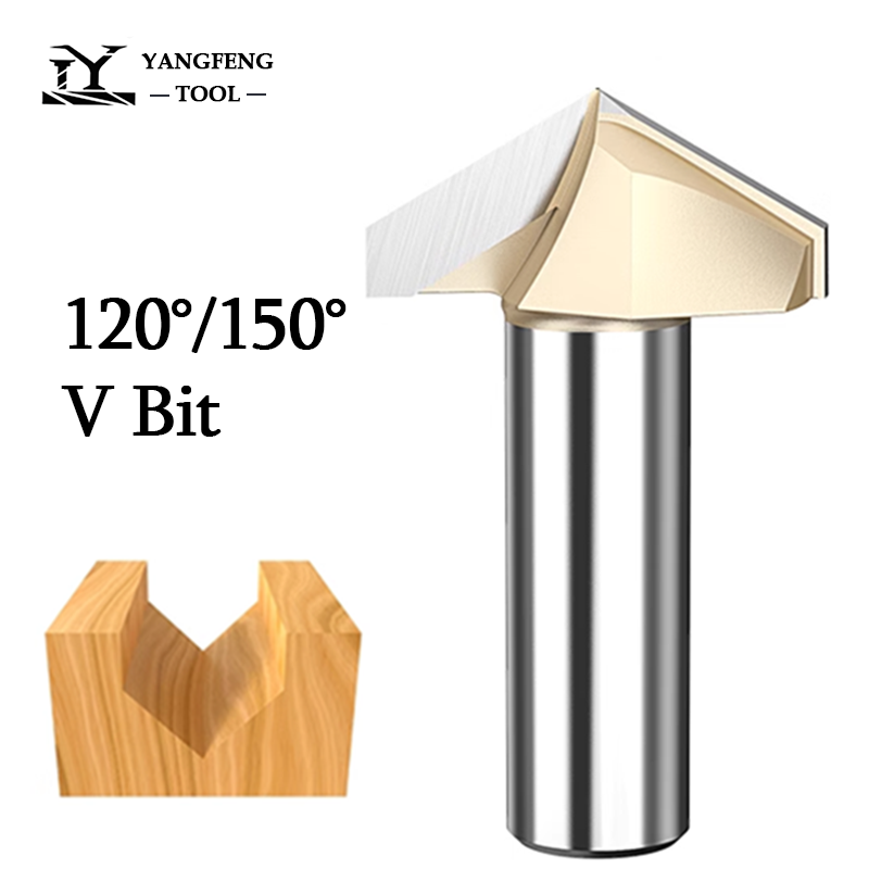 Woodworking Nc - 120 150 Derece V Bit 1/2