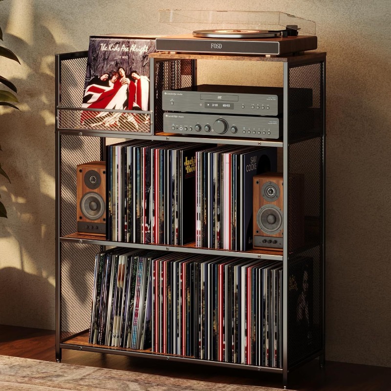 Woodworking Magazine - Üç Katlı Plak Çalar Standı LP