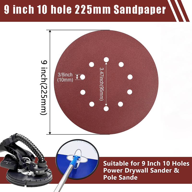 Woodworking Wallpaper - 20 adet 9 inç 225mm10 delikli