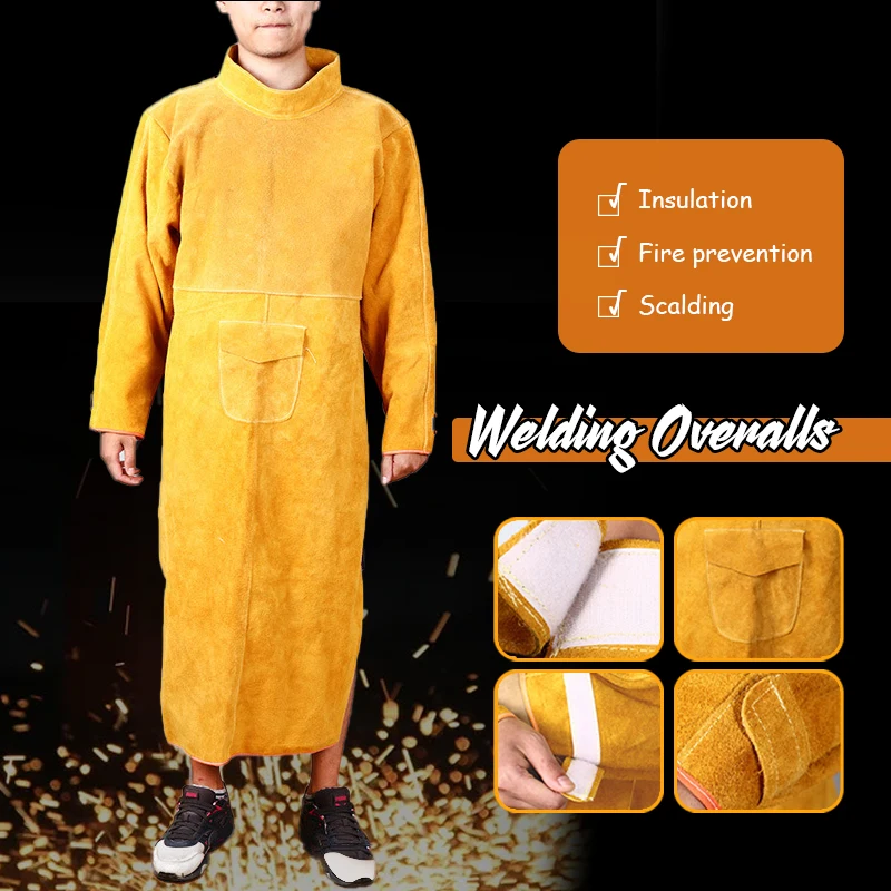 Woodworking Apron - Sığır derisi deri haşlanma önleyici iş