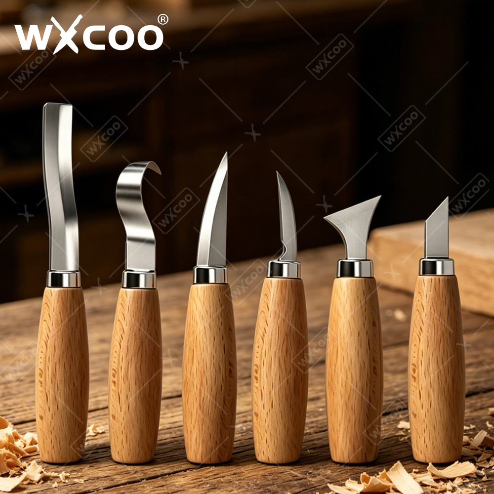 Woodworking Man - WXCOO Ergonomik Ahşap Oyma Kancalı Keski