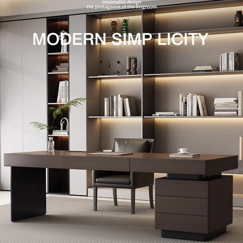 Woodworking Desk Chair - Minimalist İtalyan Ofis Masası Hafif Lüks