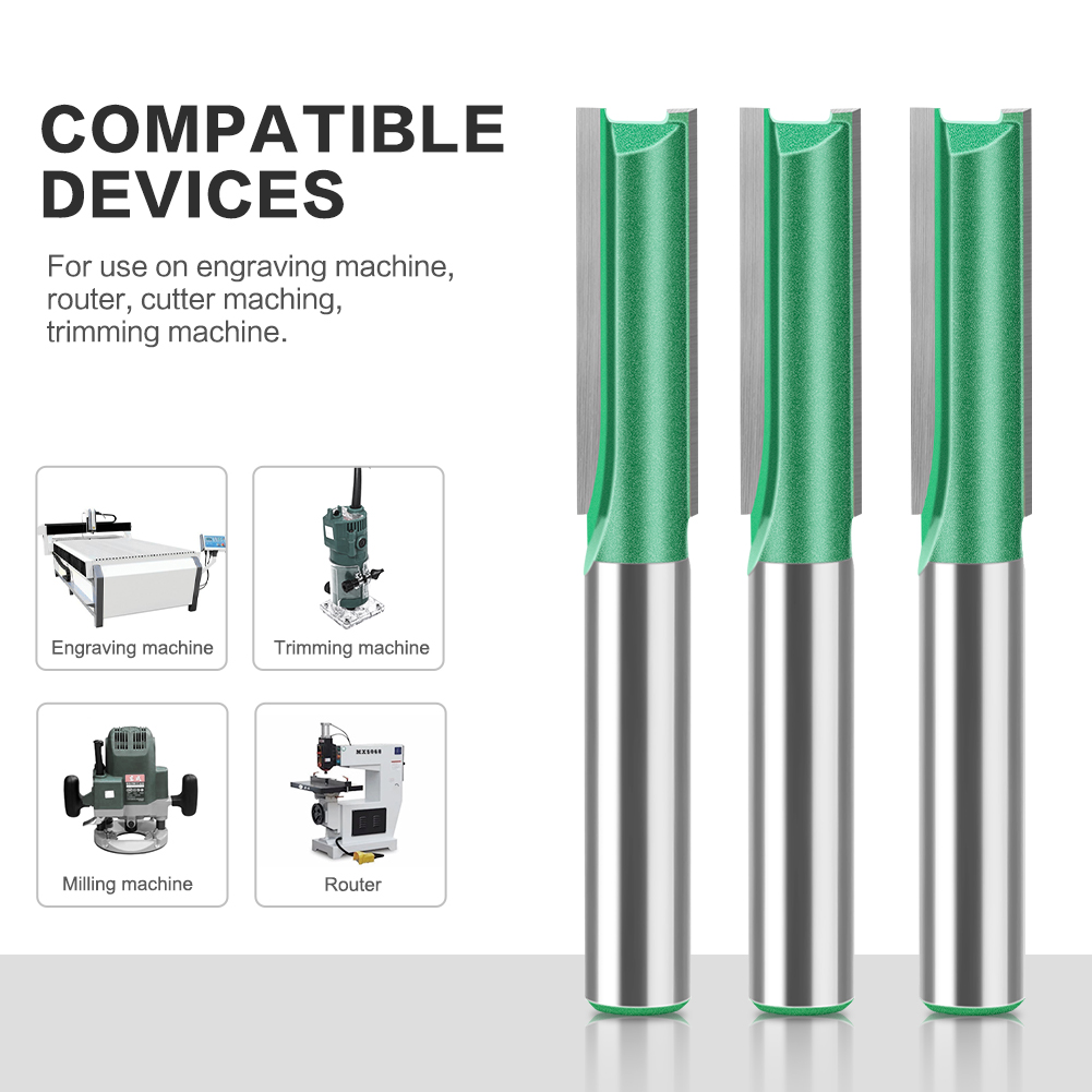 3mm-20mm Çap 8mm Shank Düz Bit - Woodworking Nc incelemesi ve fiyatı