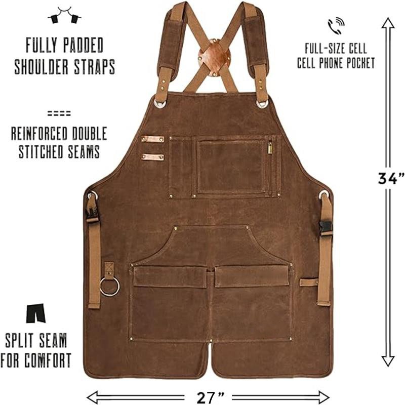 Ağır Kalınlaştırılmış Kanvas Ö - Woodworking Apron incelemesi ve fiyatı