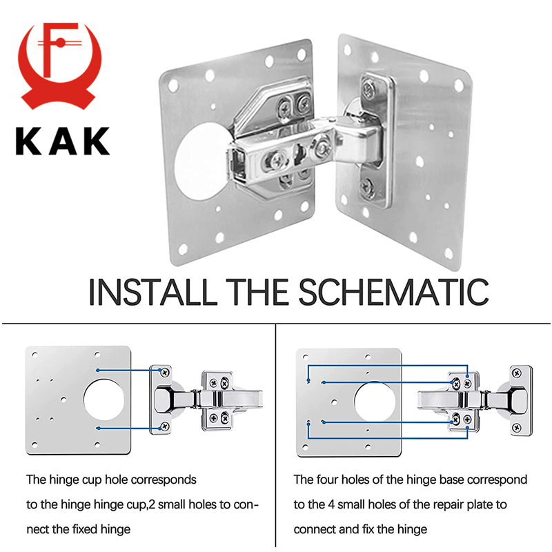 KAK 8 adet Menteşe Tamir Plaka - Cabinet Scraper Set incelemesi ve fiyatı