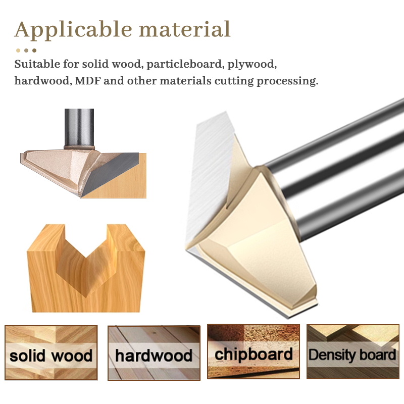 120 150 Derece V Bit 1/2 Shank - Woodworking Nc incelemesi ve fiyatı