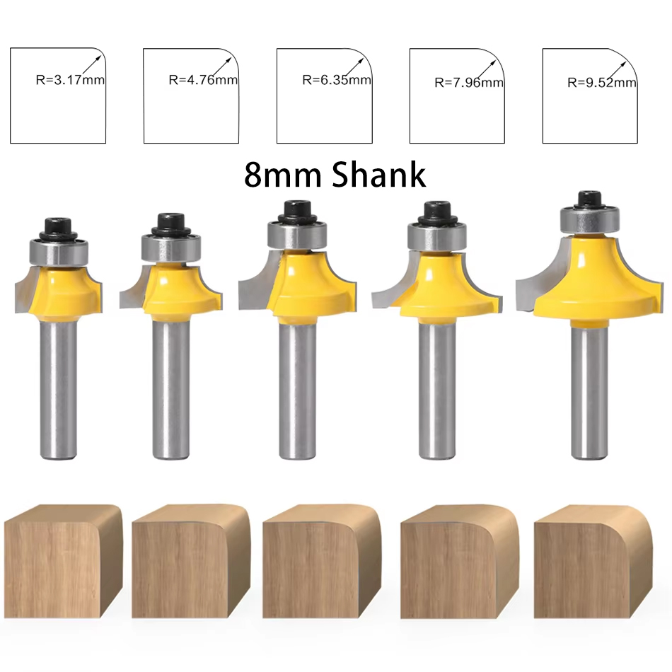 8mm Saplı Yuvarlak Köşe Freze  - Woodworking Nc incelemesi ve fiyatı
