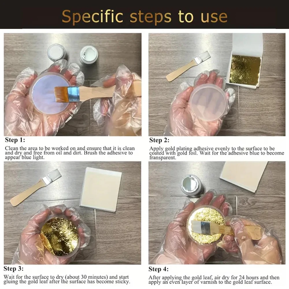 100ml/200ml Altın Yaprak Yaldı - Woodworking Resin incelemesi ve fiyatı